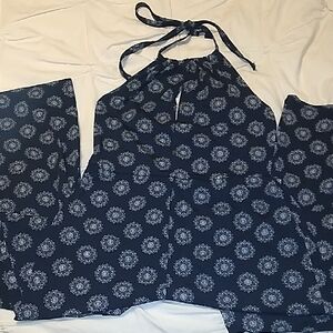 Forever 21 Navy Floral Jumpsuit